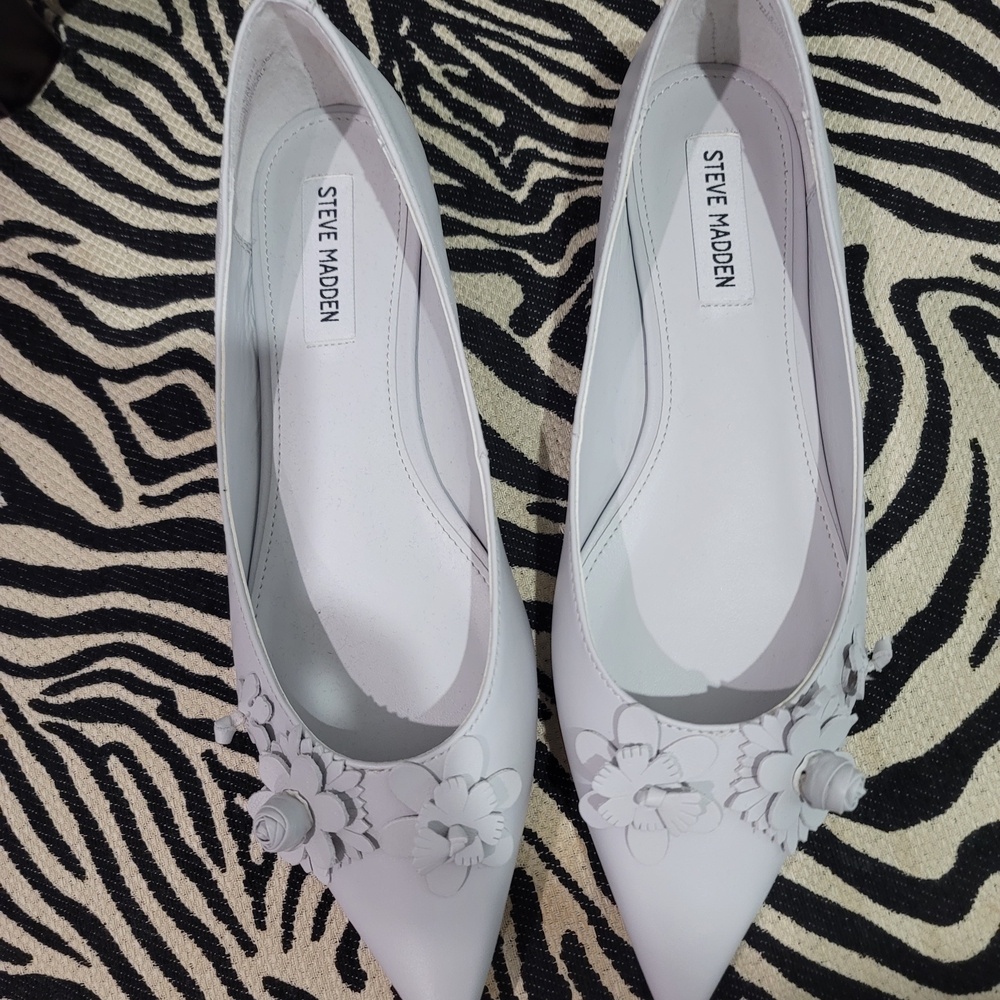 Steve Madden Maria Women's Gray Floral Flats